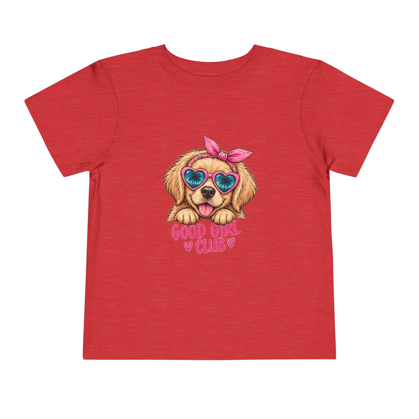 Toddler Tee — "Good Girl Club" Puppy Graphic Kids T‑Shirt