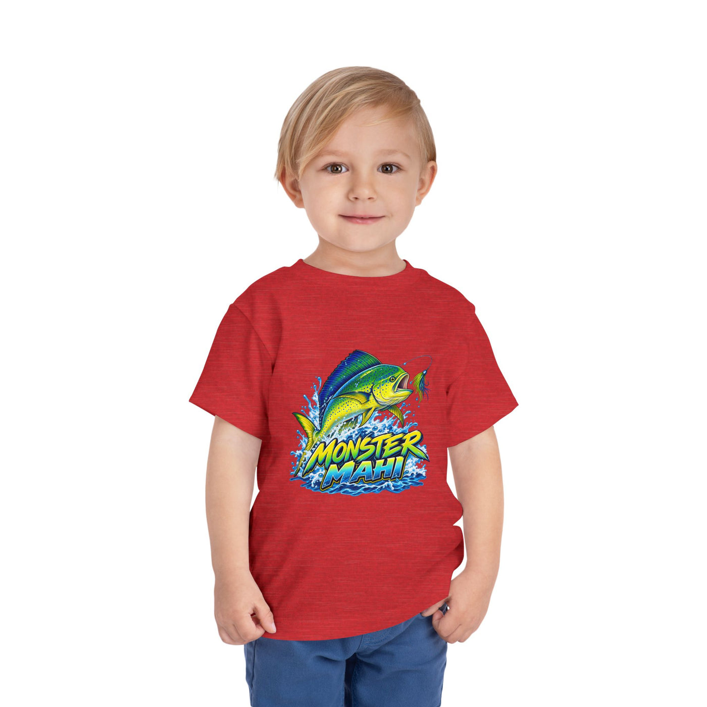 Toddler Tee — 'Monster Mahi' Fishing Graphic Kids Shirt