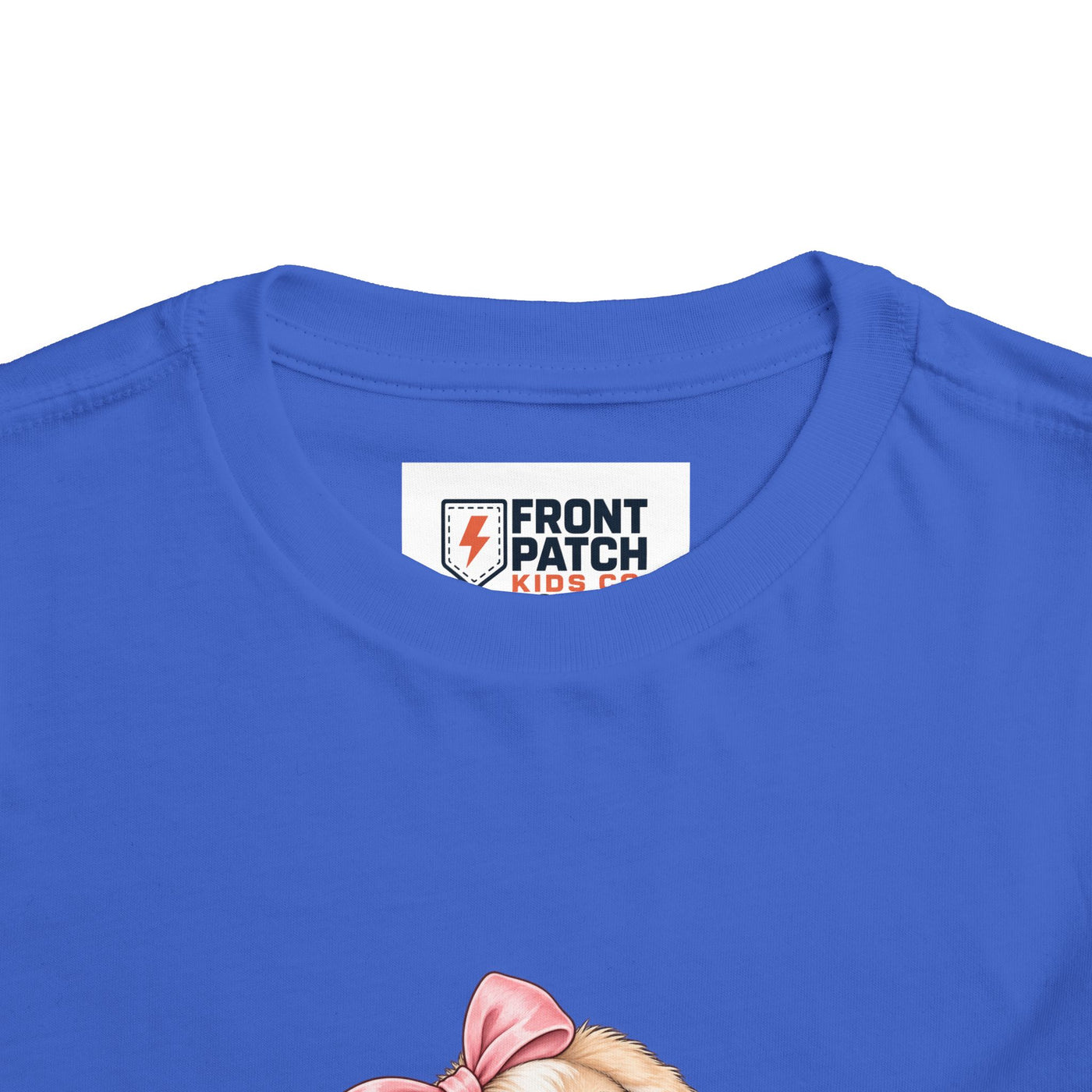 Toddler Tee — "Bunny Bloom" Cute Bunny with Flowers