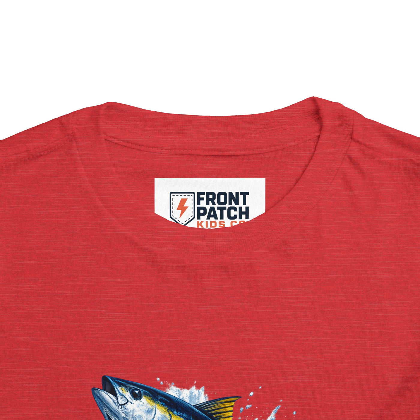 Toddler Tee — Leaping Yellowfin Tuna Splash Graphic