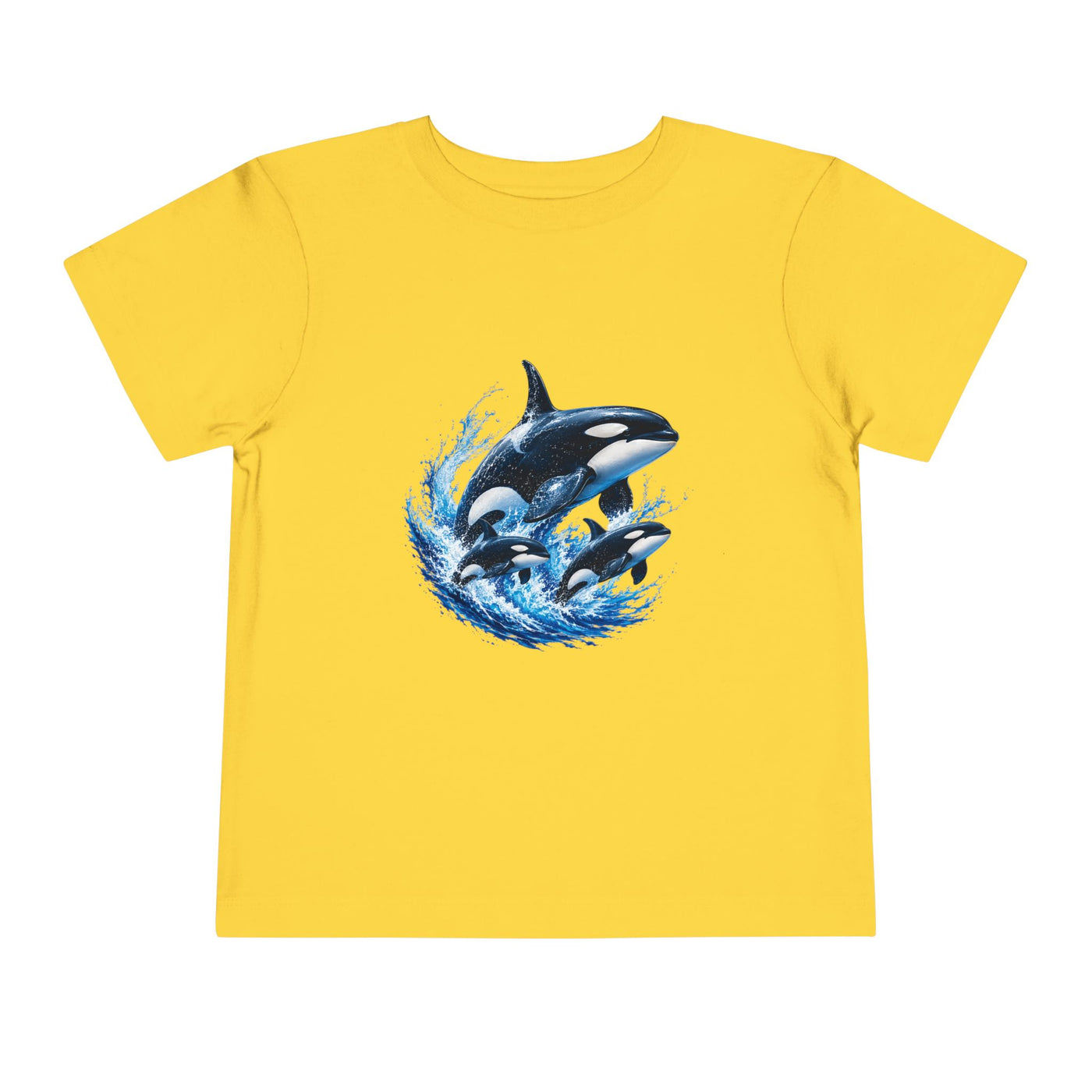 Orca Pod Toddler Tee — Playful Killer Whale Ocean Shirt