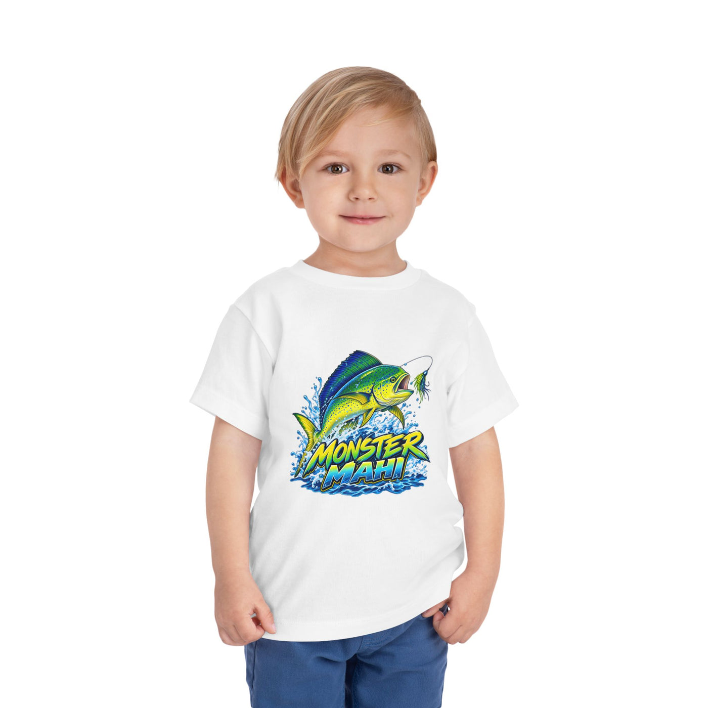 Toddler Tee — 'Monster Mahi' Fishing Graphic Kids Shirt