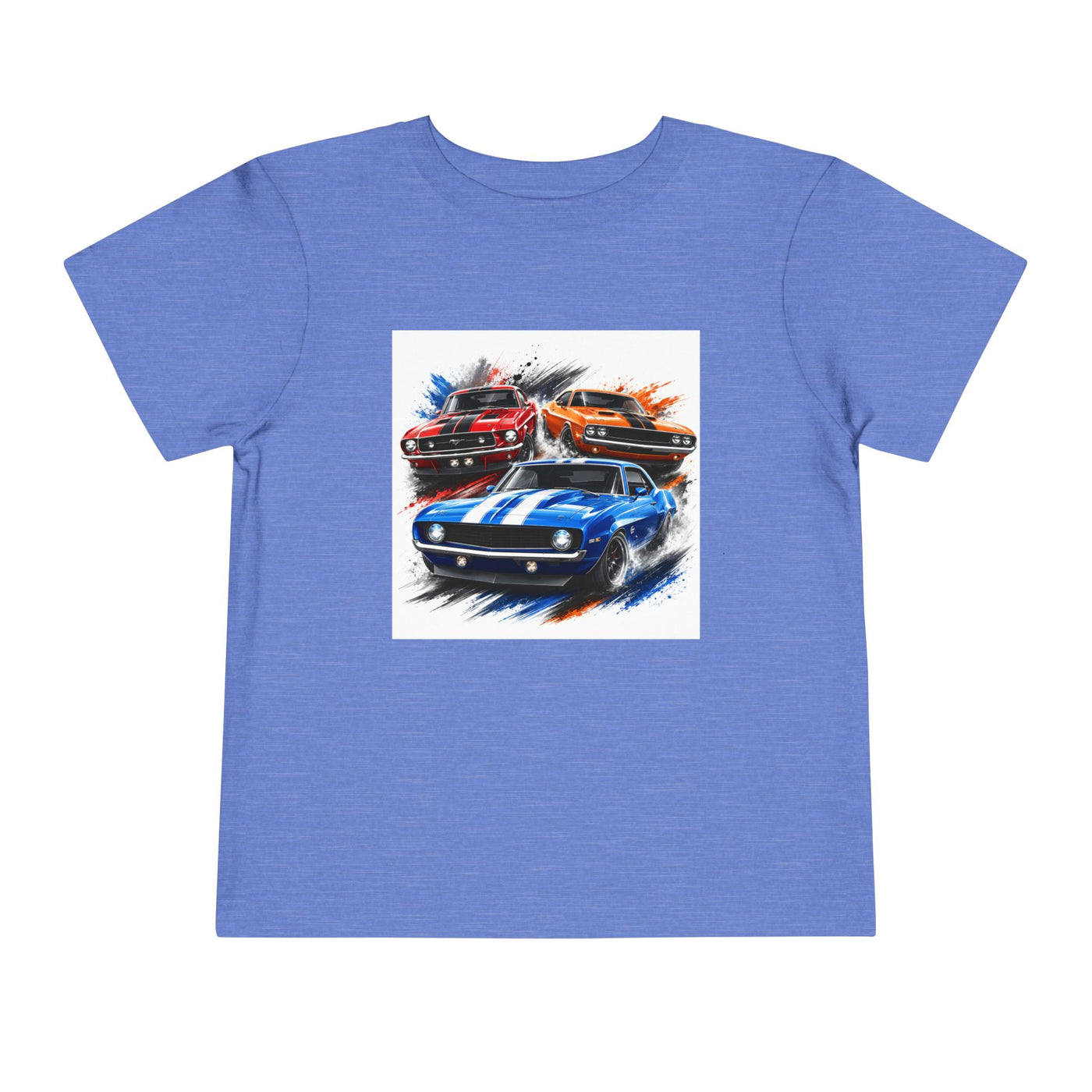 Toddler Tee — Classic Muscle Cars Race Graphic