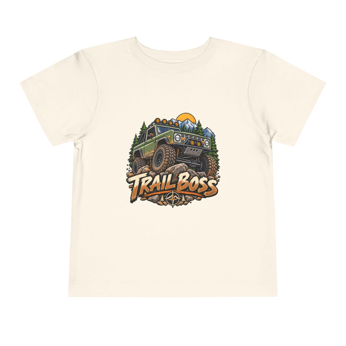 Toddler Tee - 'Trail Boss' Off-Road Jeep Graphic Shirt for Kids