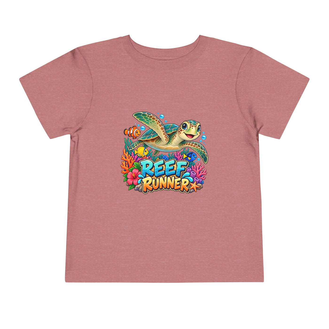 Reef Runner Toddler Tee — Sea Turtle Graphic Shirt for Kids