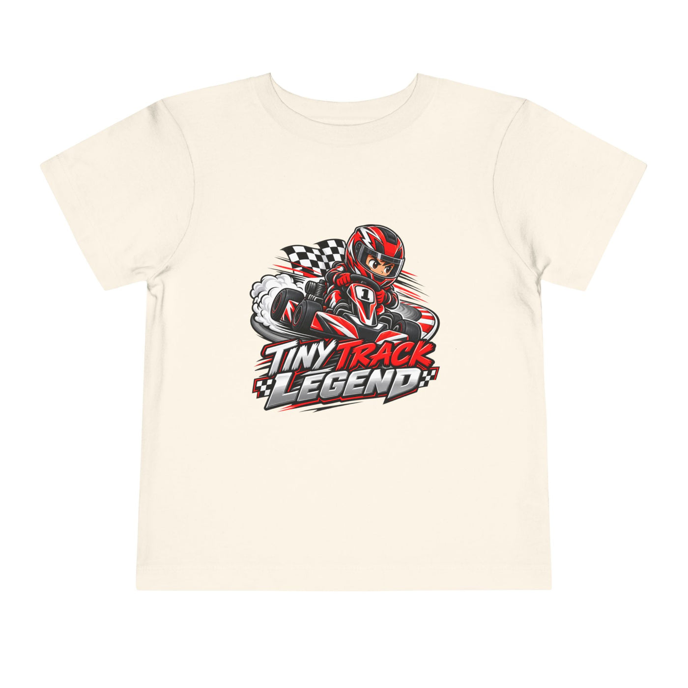 Toddler Tee — "Tiny Track Legend" Racing Car Graphic