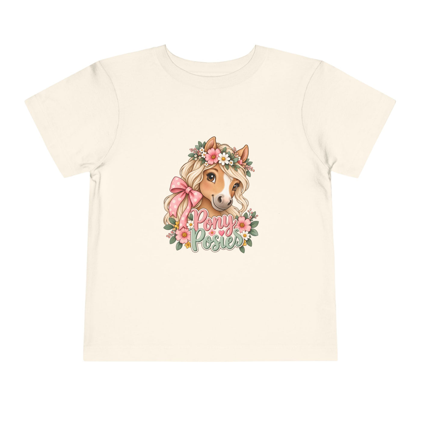 Toddler Tee — Floral Corgi "Pony Posse" Cute Dog Graphic