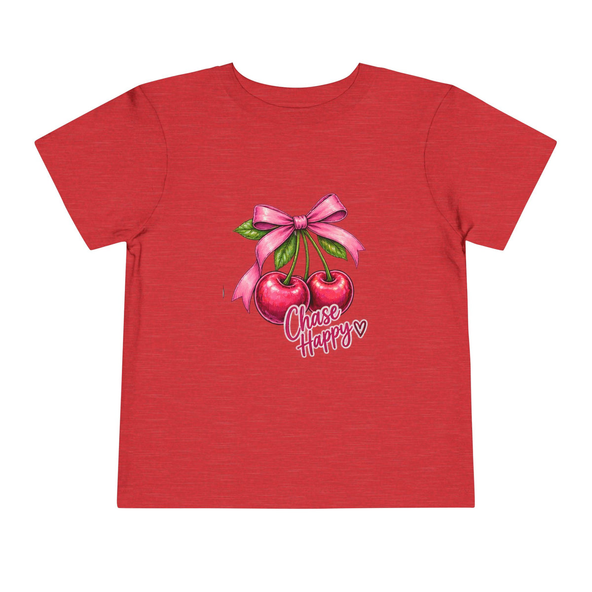 Toddler Tee - "Chase Happy" Cherries Graphic