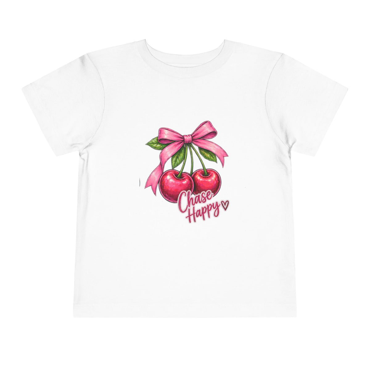 Toddler Tee - "Chase Happy" Cherries Graphic