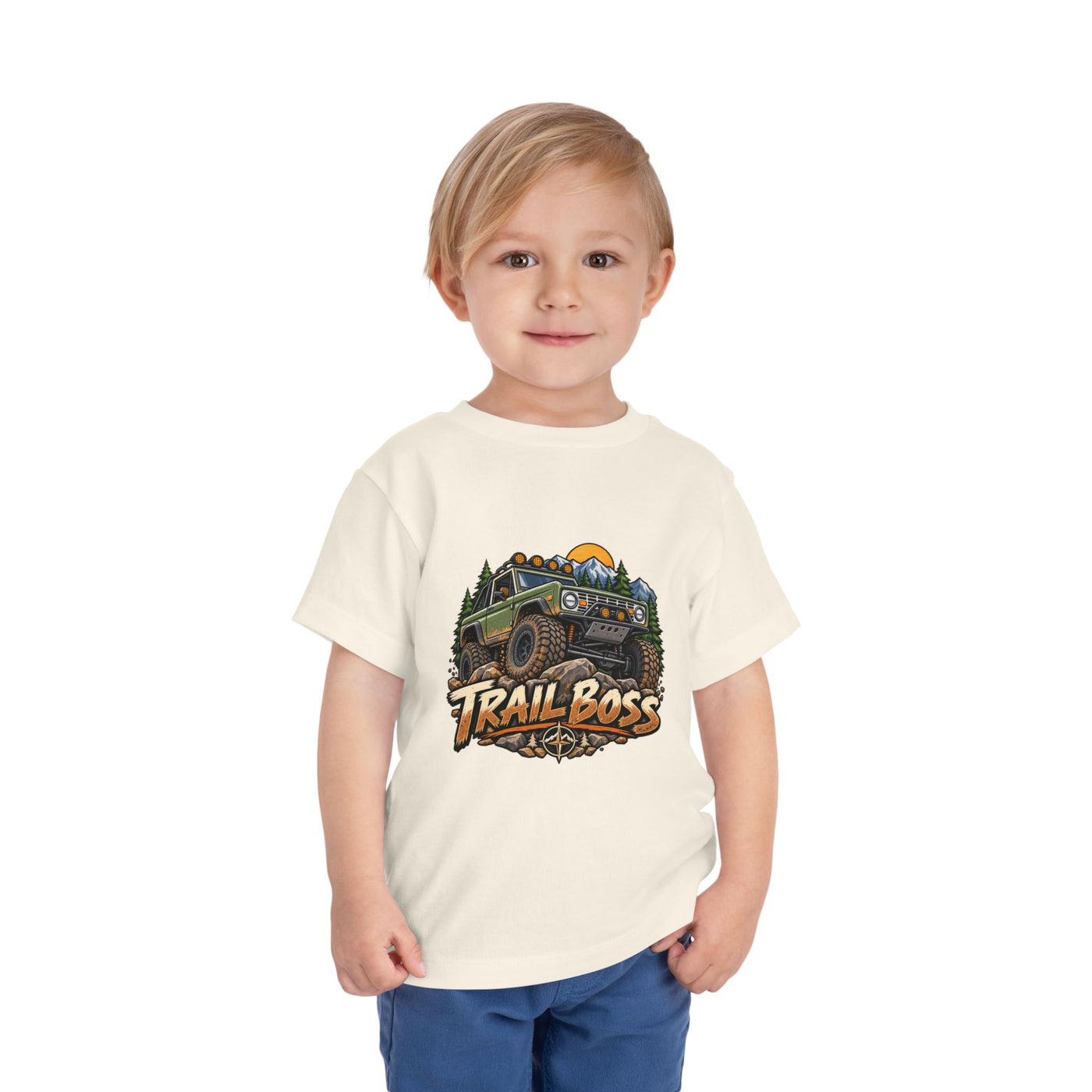 Toddler Tee - 'Trail Boss' Off-Road Jeep Graphic Shirt for Kids