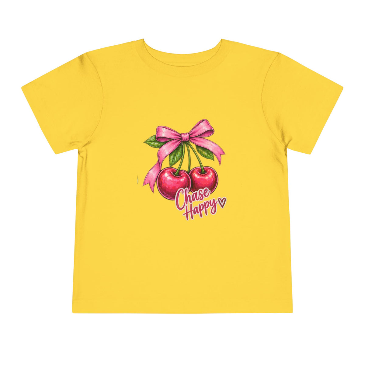 Toddler Tee - "Chase Happy" Cherries Graphic