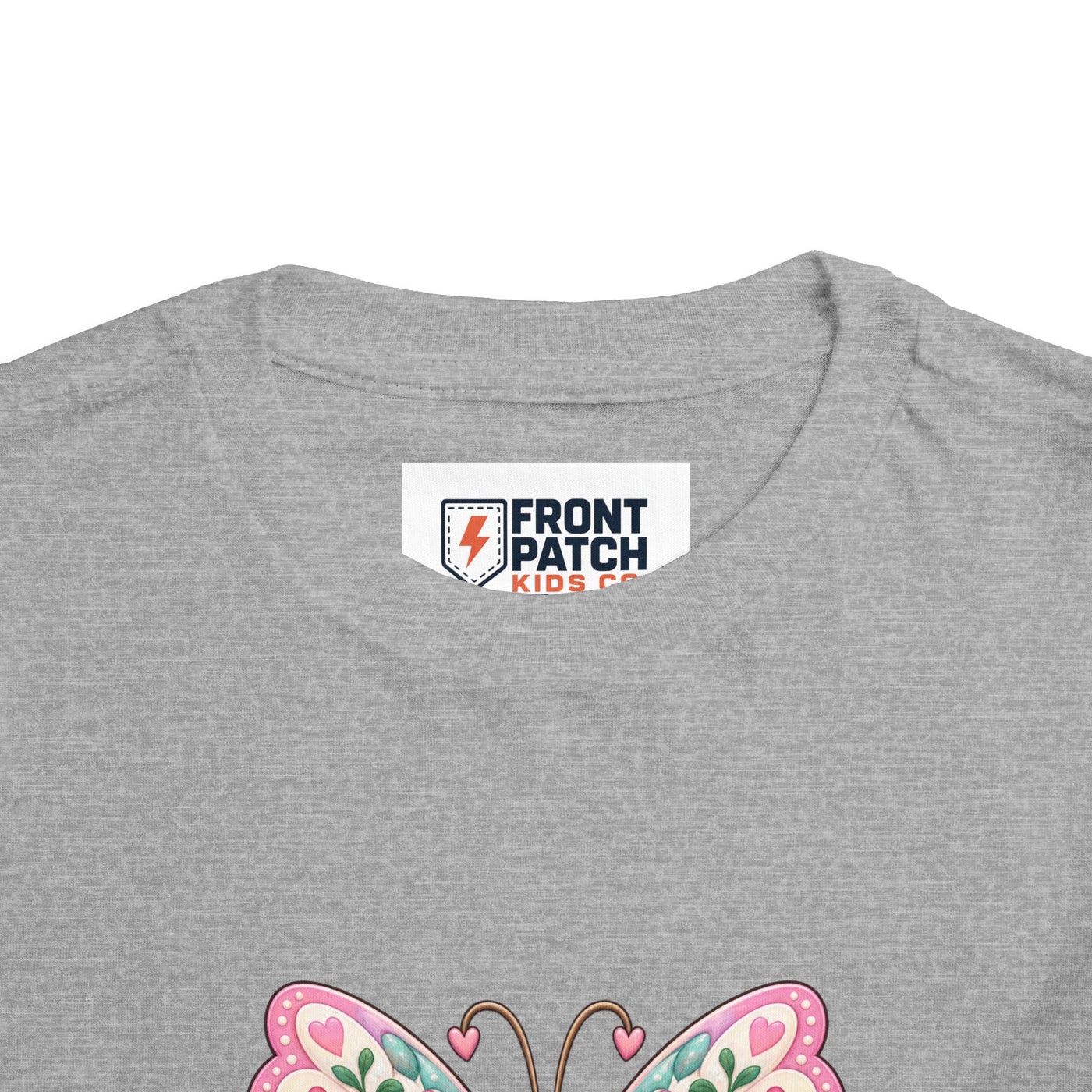 Toddler Tee — Pink Butterfly “Be Kind Be You” Floral Graphic