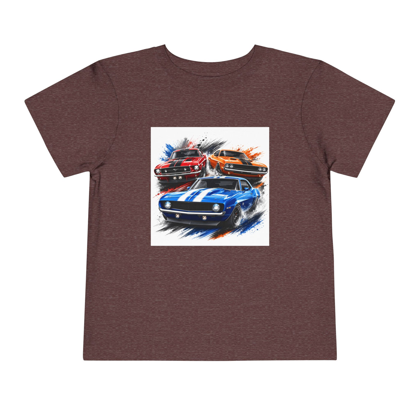 Toddler Tee — Classic Muscle Cars Race Graphic