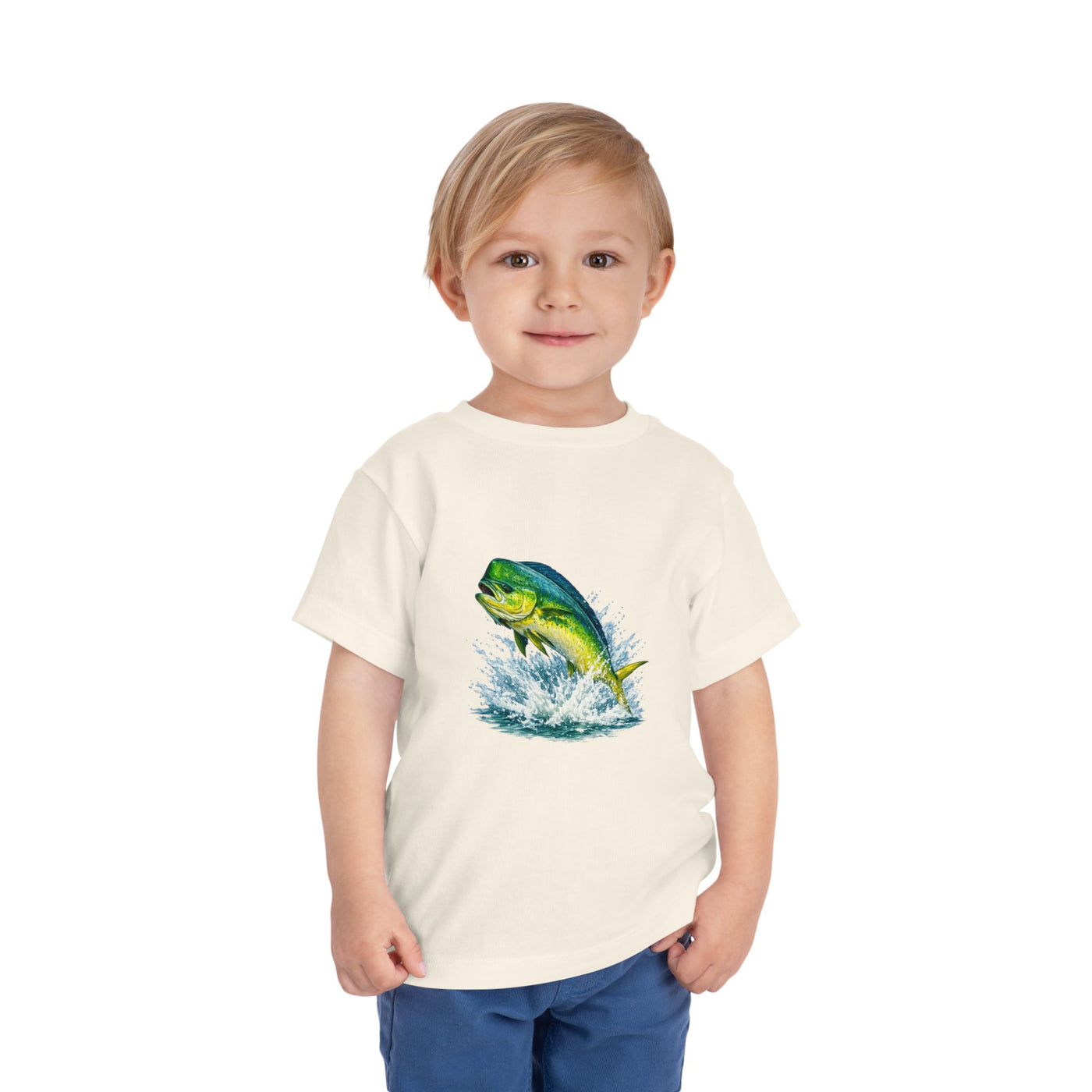 Toddler Tee — Colorful Leaping Mahi Mahi Fish Graphic