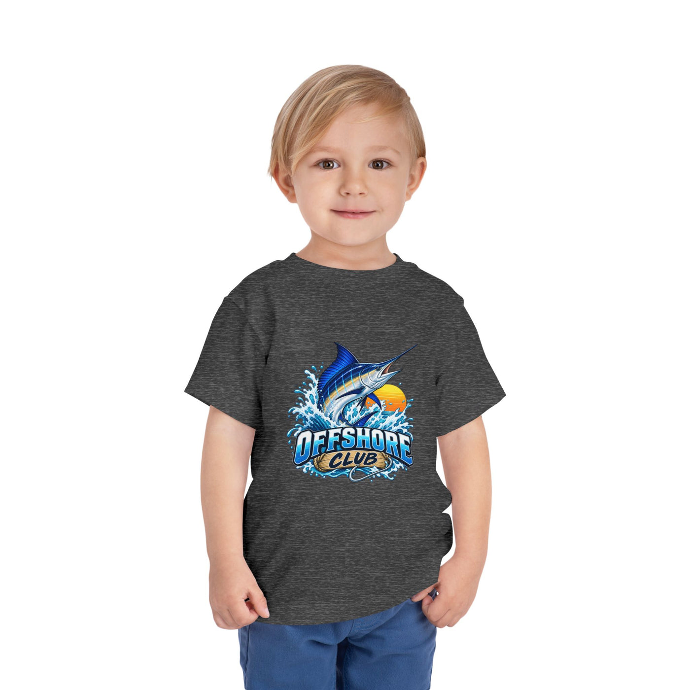Toddler Tee — "Offshore Club" Marlin Surf & Sunset Kids Shirt