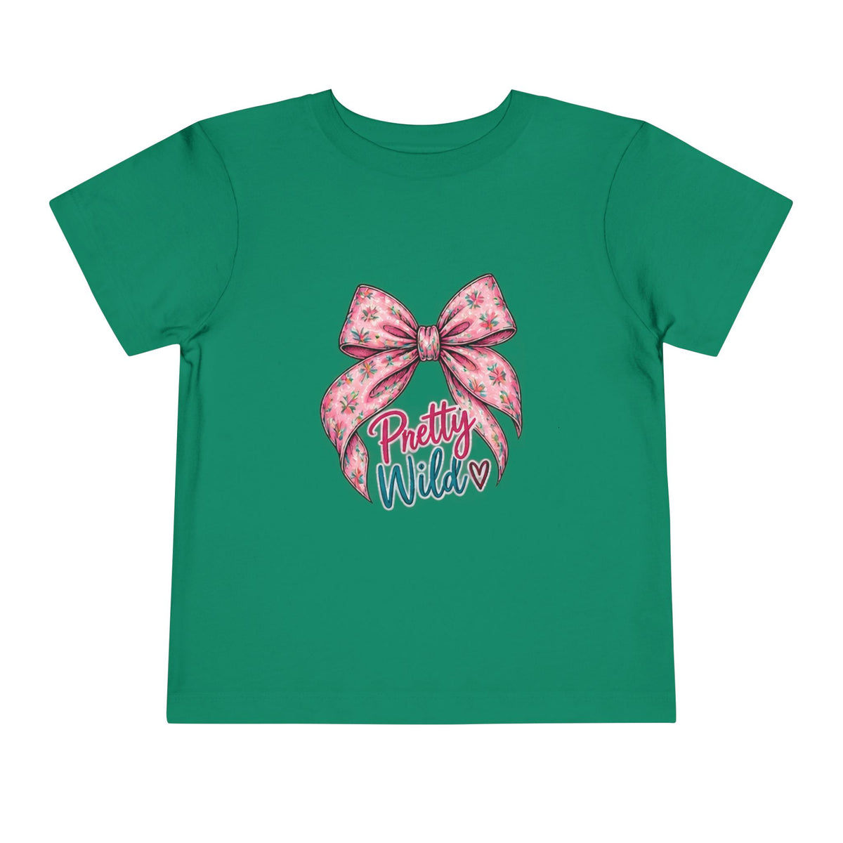 Toddler Tee — Pretty Wild Pink Bow Graphic