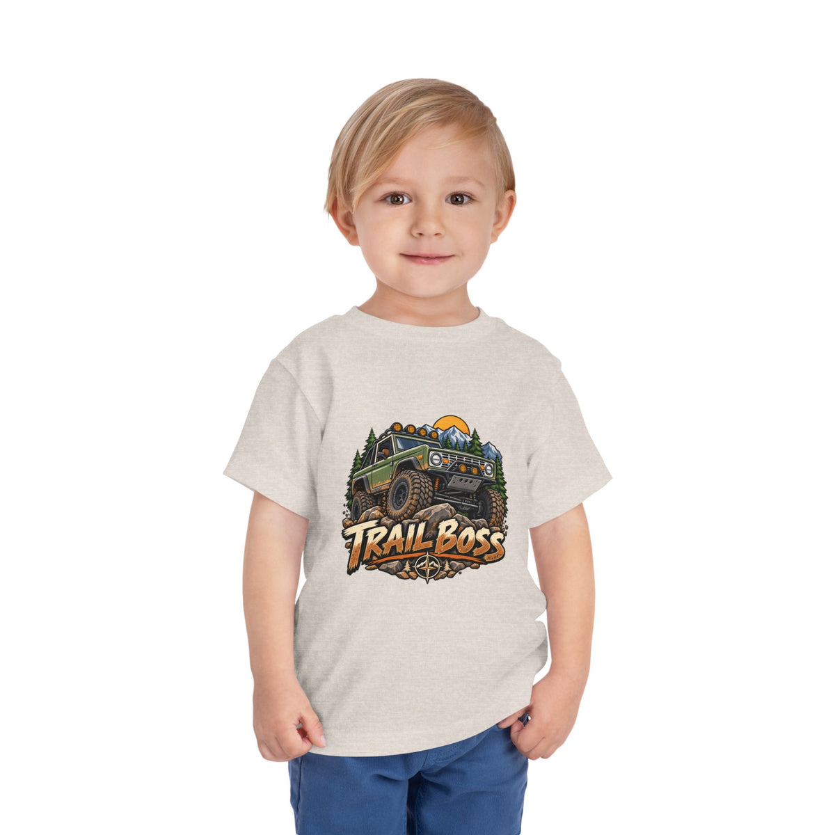 Toddler Tee - 'Trail Boss' Off-Road Jeep Graphic Shirt for Kids
