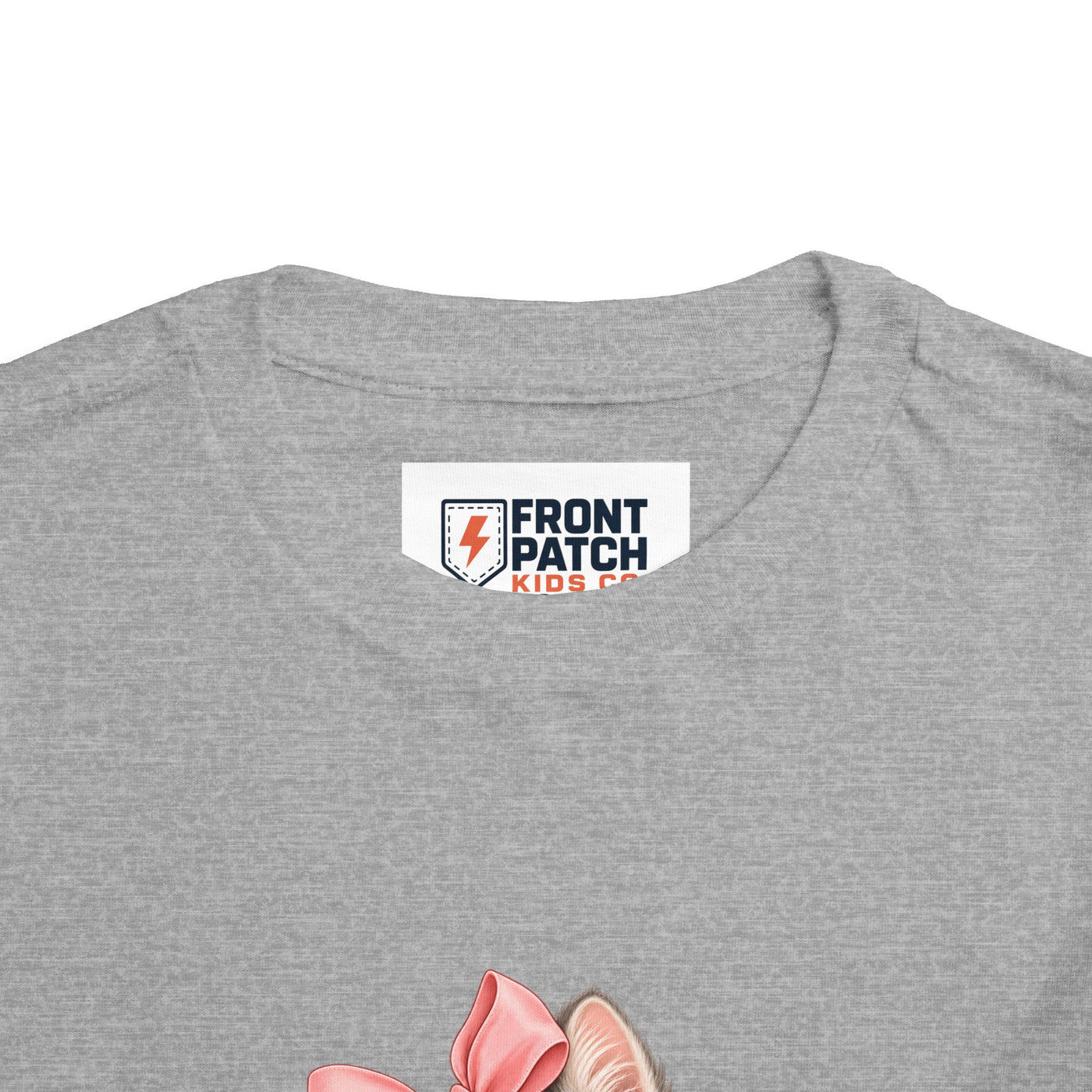 Toddler Tee — "Kitten Club" Cute Floral Bow Cat Shirt