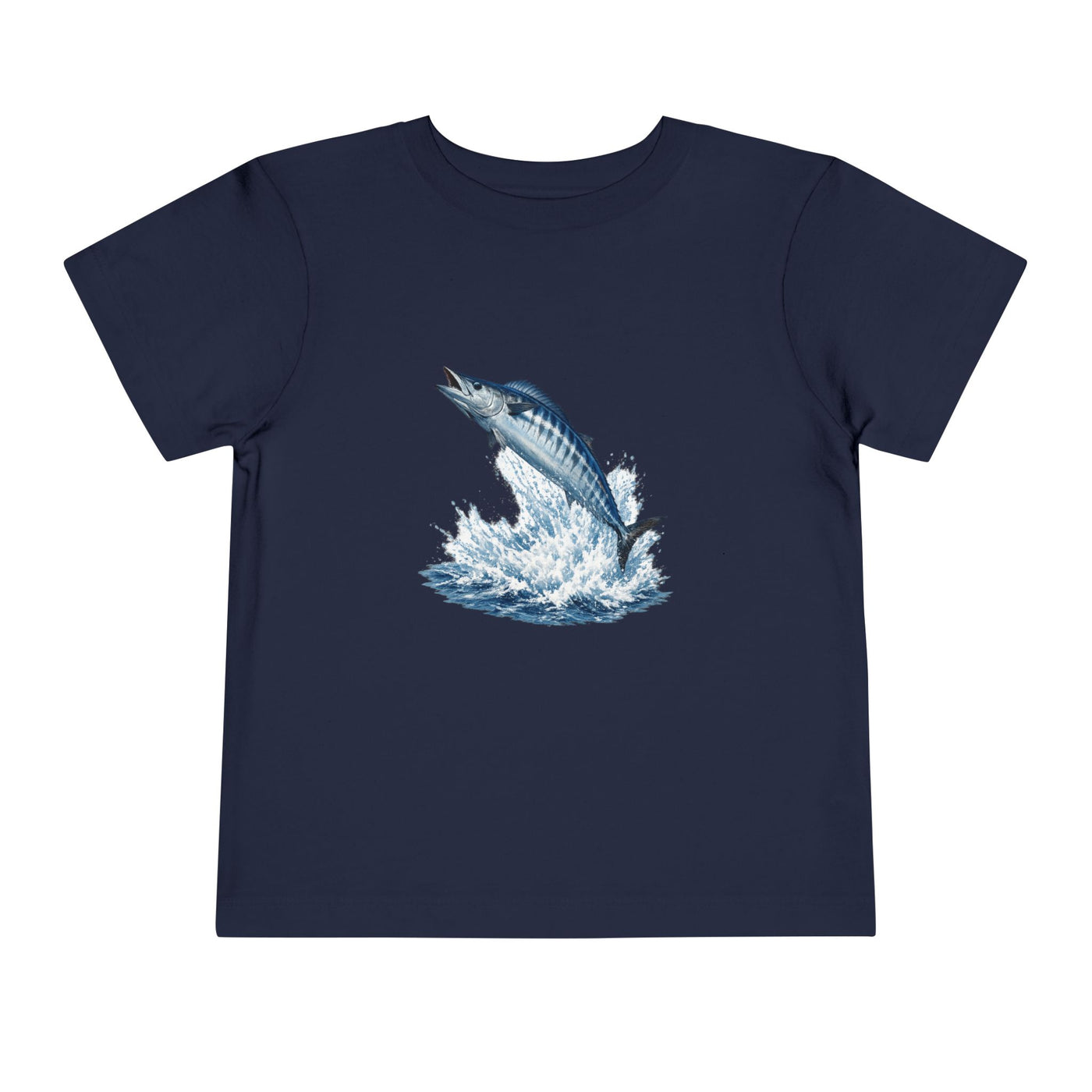 Toddler Tee - Blue Leaping Tuna Fish Graphic