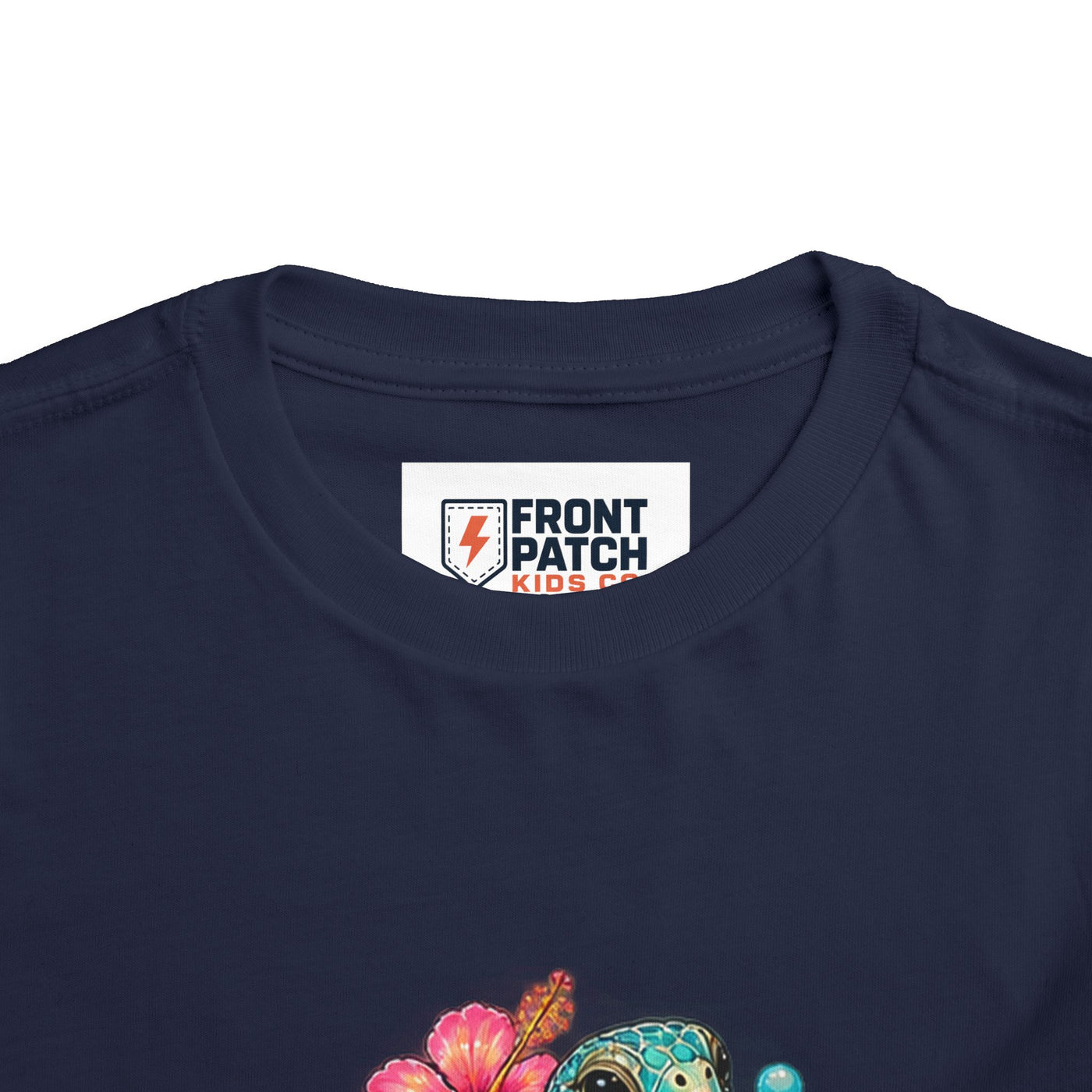Toddler Tee — 'Salty & Sweet' Sea Turtle Floral Graphic