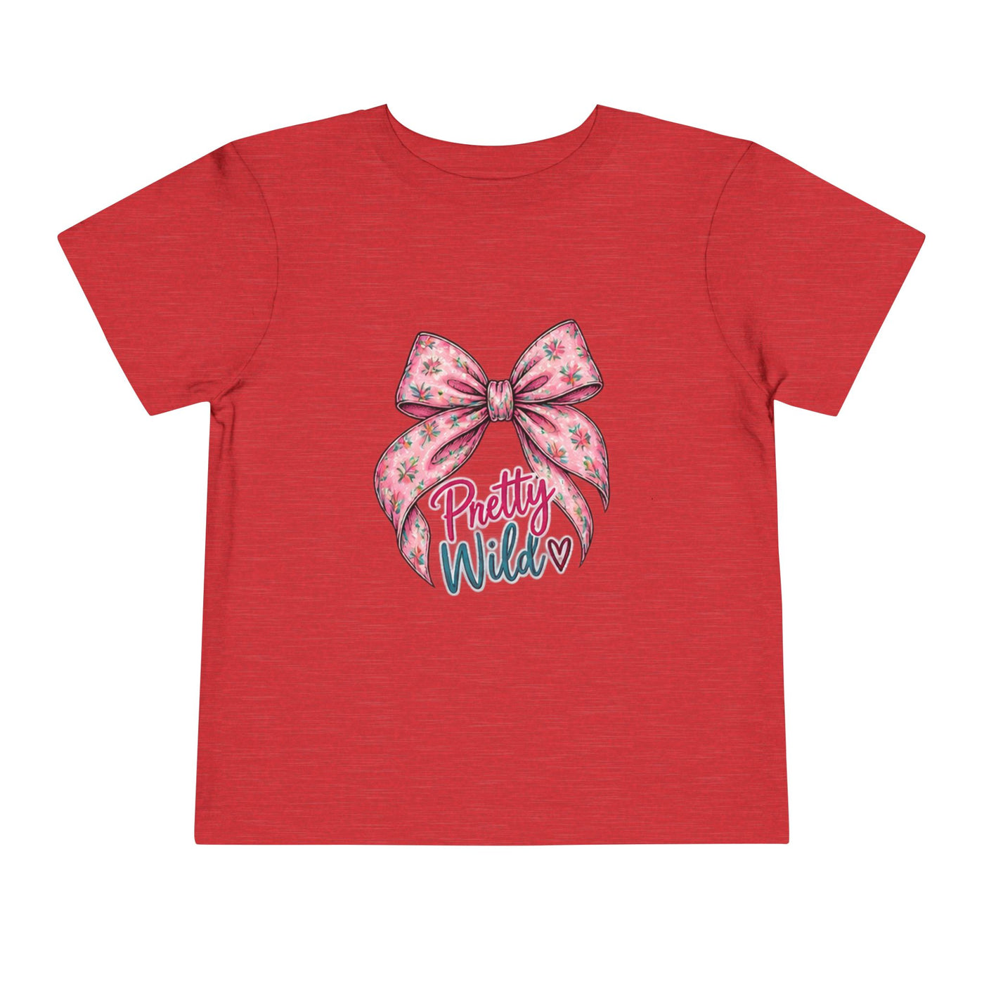Toddler Tee — Pretty Wild Pink Bow Graphic