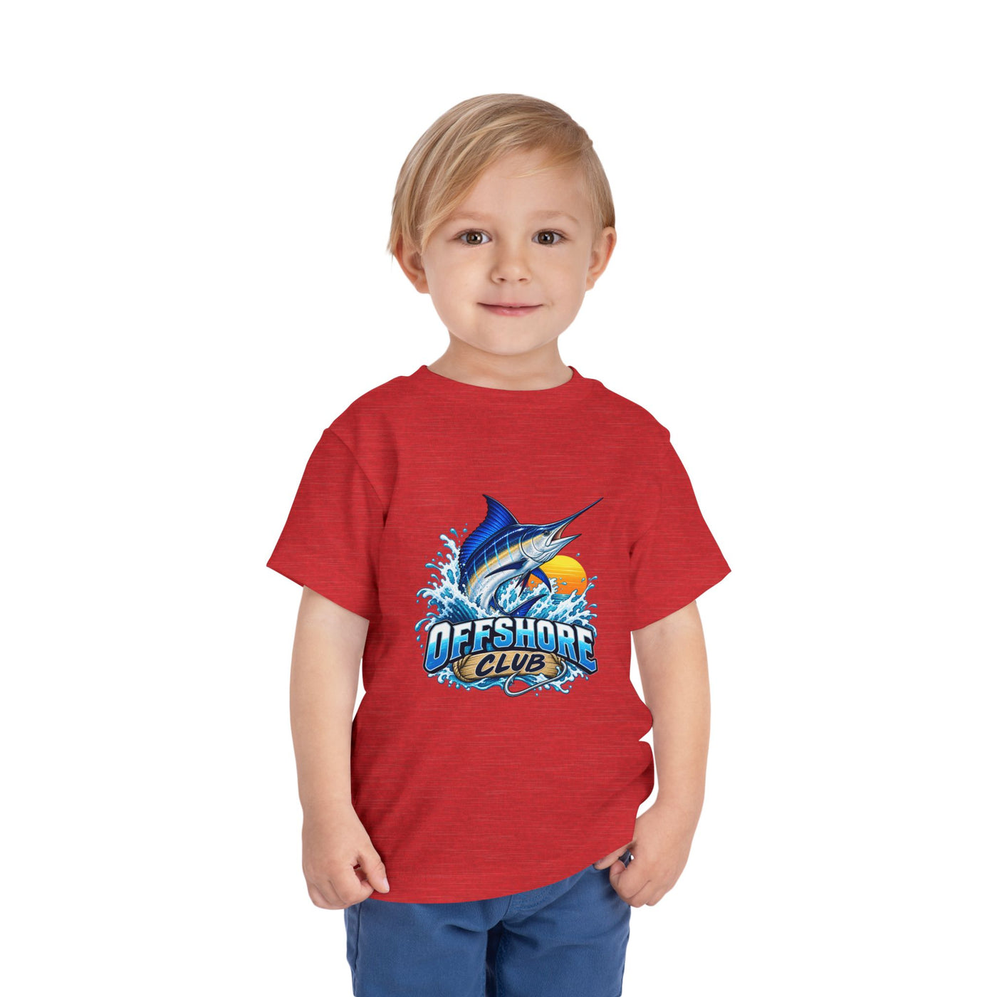 Toddler Tee — "Offshore Club" Marlin Surf & Sunset Kids Shirt