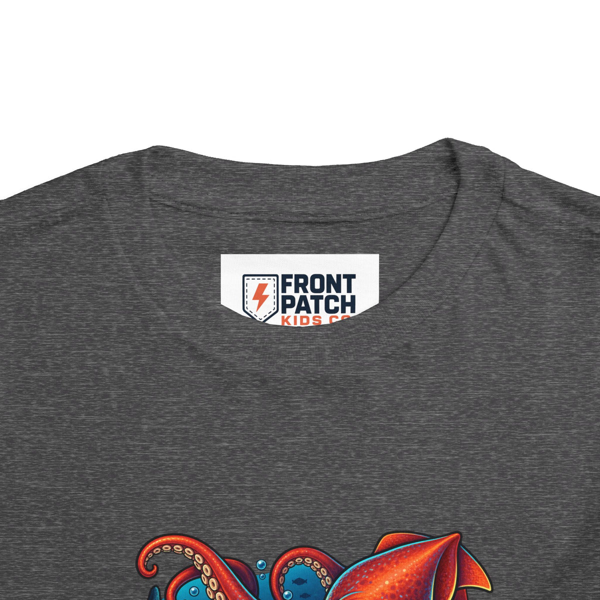 Toddler Tee — "Deep Sea Crew" Cute Squid Ocean Graphic Shirt