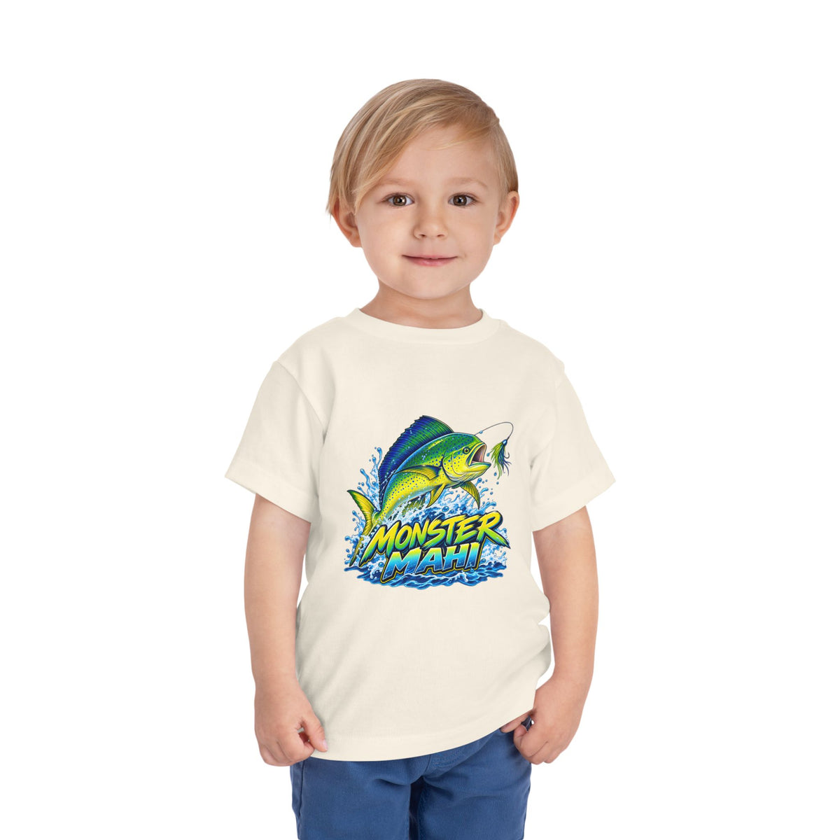 Toddler Tee — 'Monster Mahi' Fishing Graphic Kids Shirt