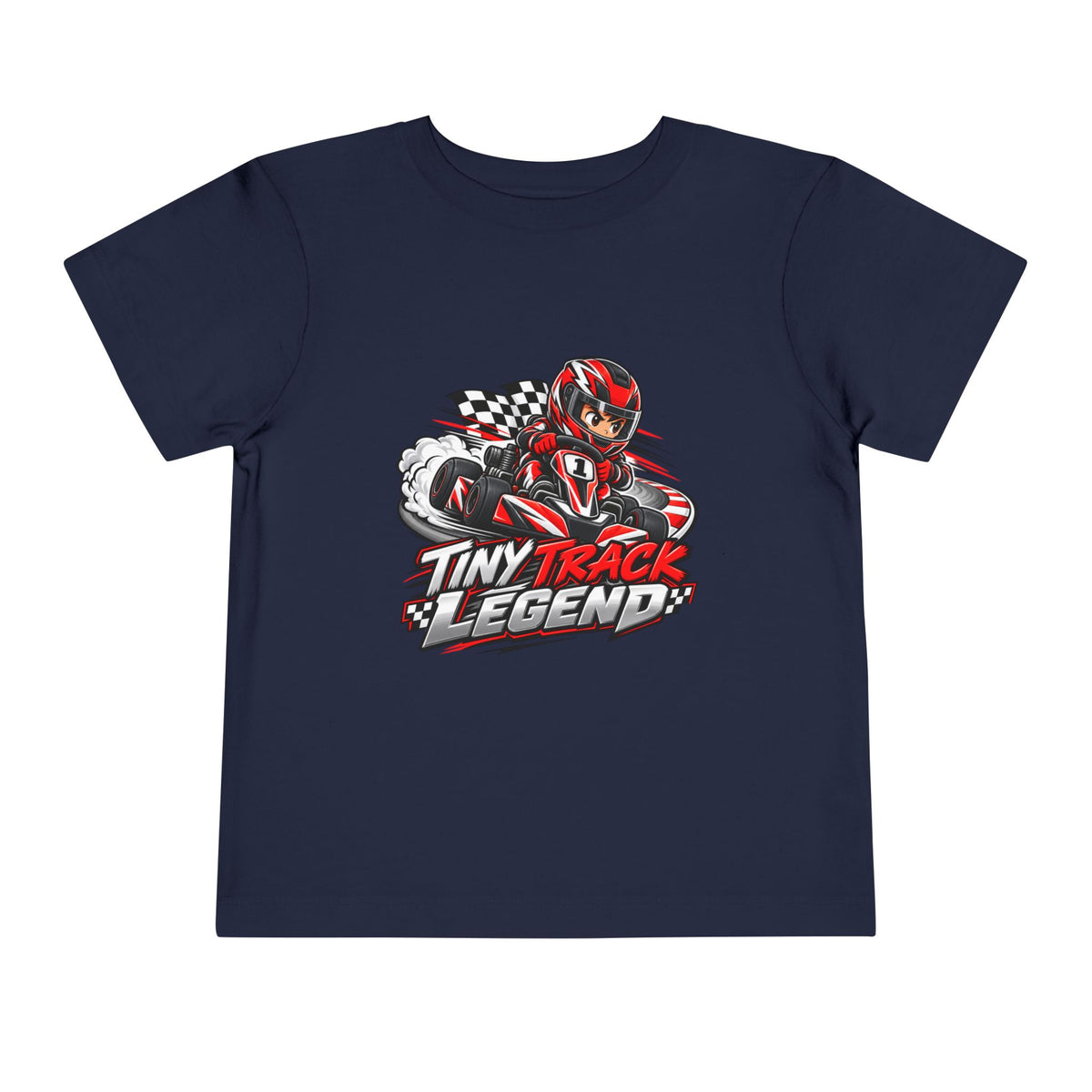 Toddler Tee — "Tiny Track Legend" Racing Car Graphic