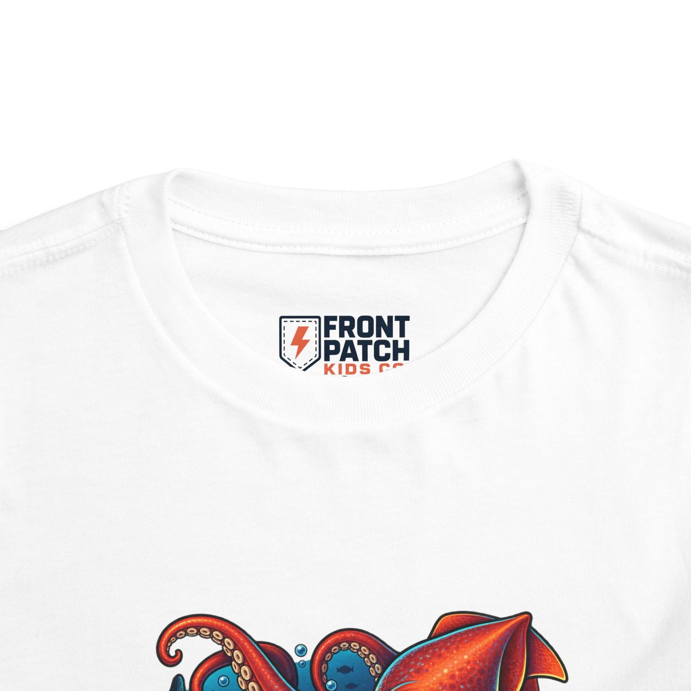 Toddler Tee — "Deep Sea Crew" Cute Squid Ocean Graphic Shirt