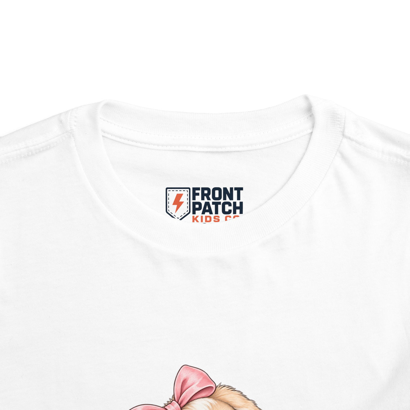Toddler Tee — "Bunny Bloom" Cute Bunny with Flowers