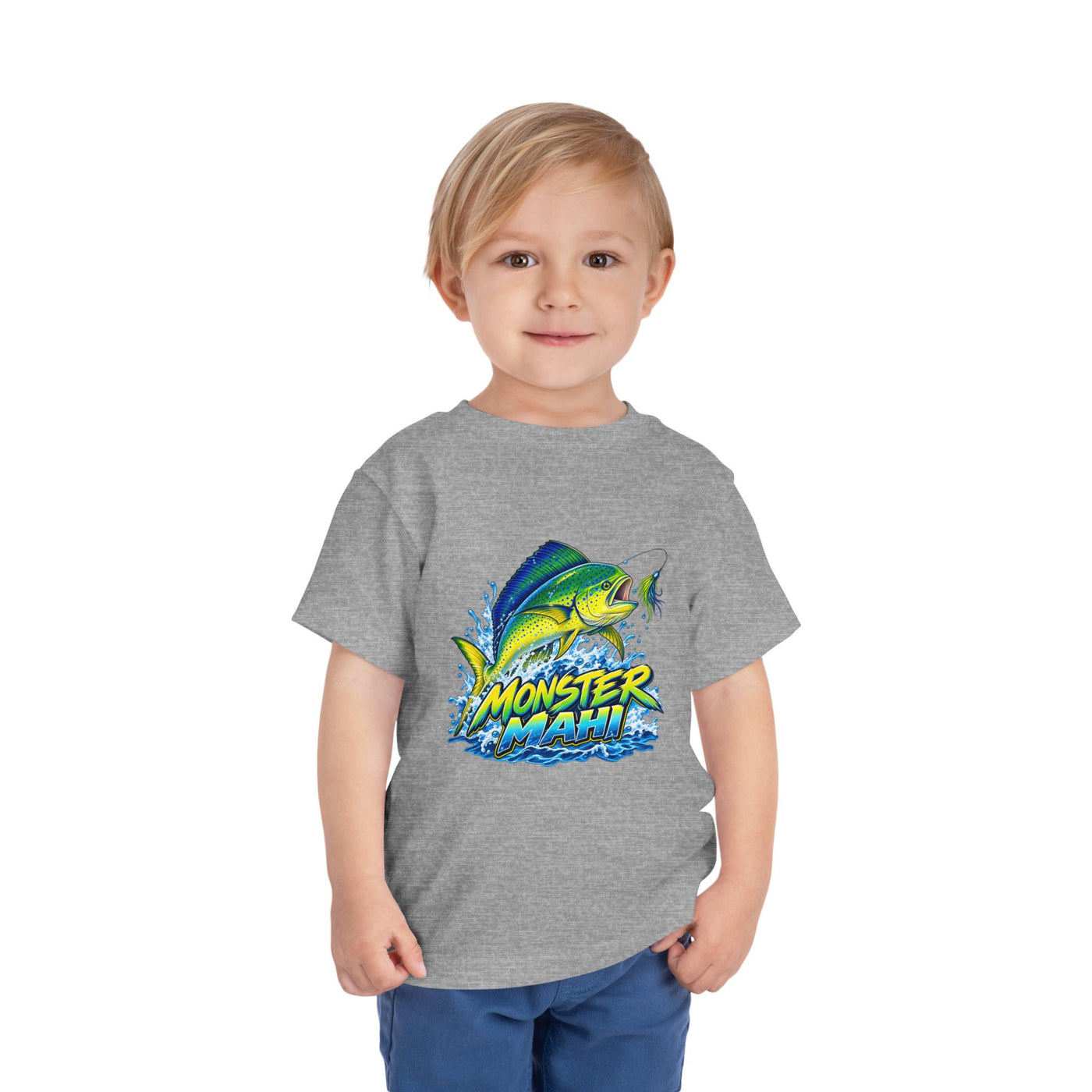 Toddler Tee — 'Monster Mahi' Fishing Graphic Kids Shirt