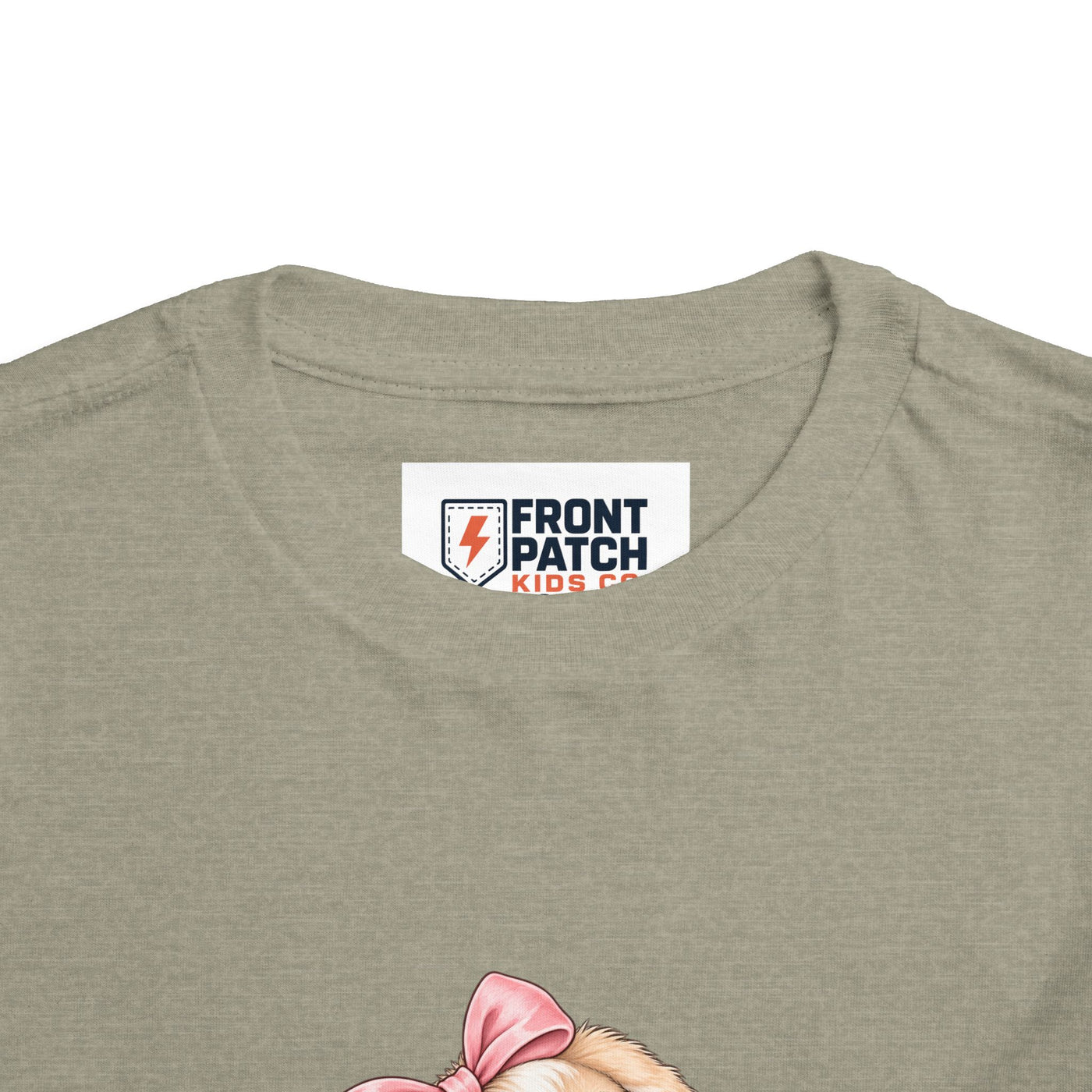 Toddler Tee — "Bunny Bloom" Cute Bunny with Flowers