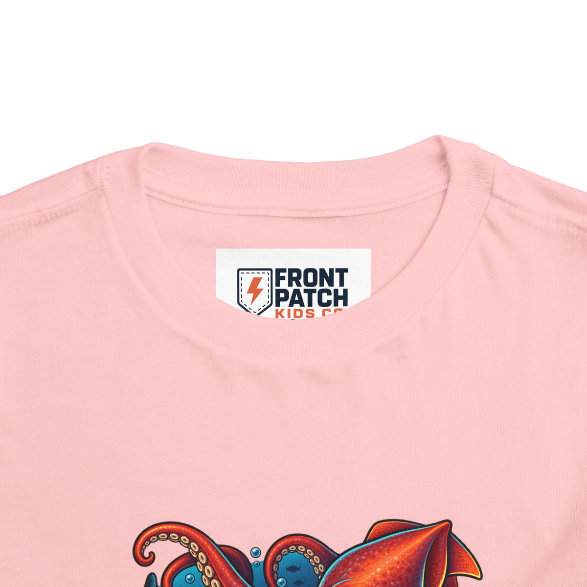 Toddler Tee — "Deep Sea Crew" Cute Squid Ocean Graphic Shirt