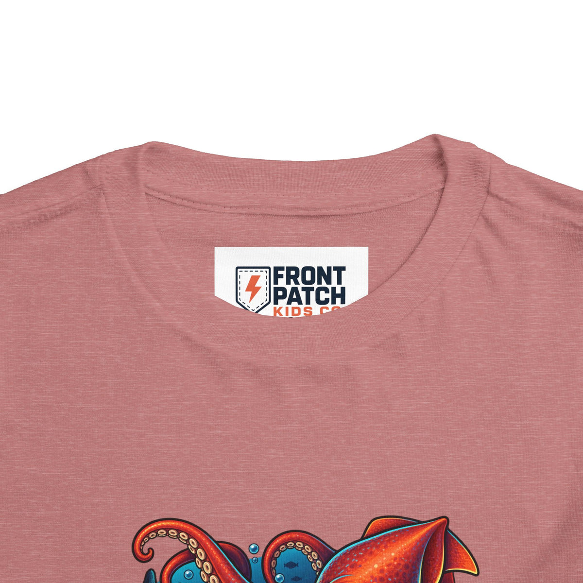 Toddler Tee — "Deep Sea Crew" Cute Squid Ocean Graphic Shirt
