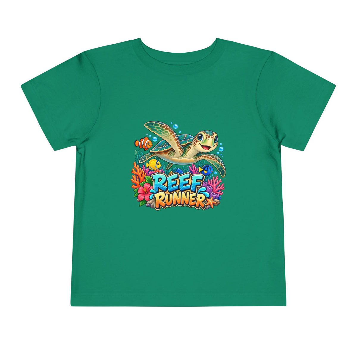 Reef Runner Toddler Tee — Sea Turtle Graphic Shirt for Kids