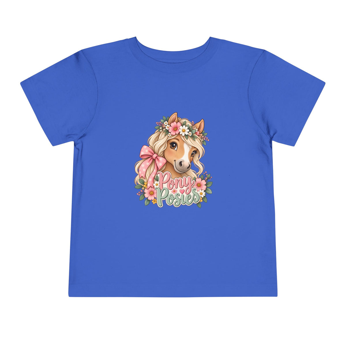 Toddler Tee — Floral Corgi "Pony Posse" Cute Dog Graphic