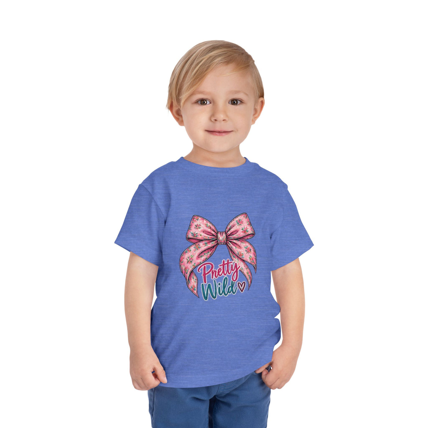 Toddler Tee — Pretty Wild Pink Bow Graphic