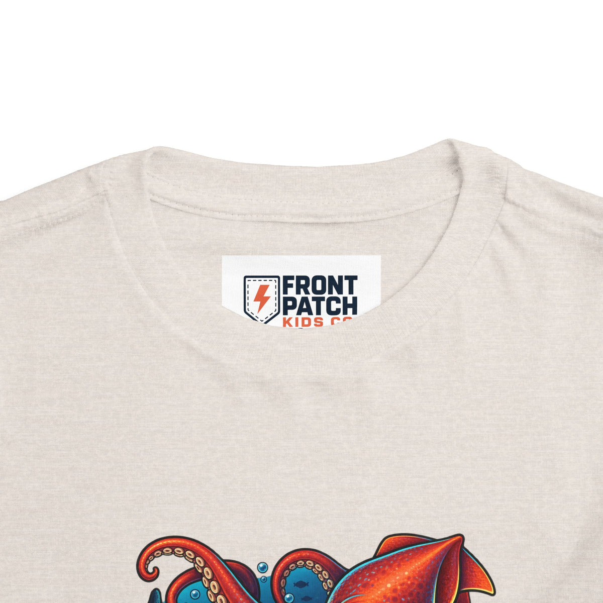 Toddler Tee — "Deep Sea Crew" Cute Squid Ocean Graphic Shirt