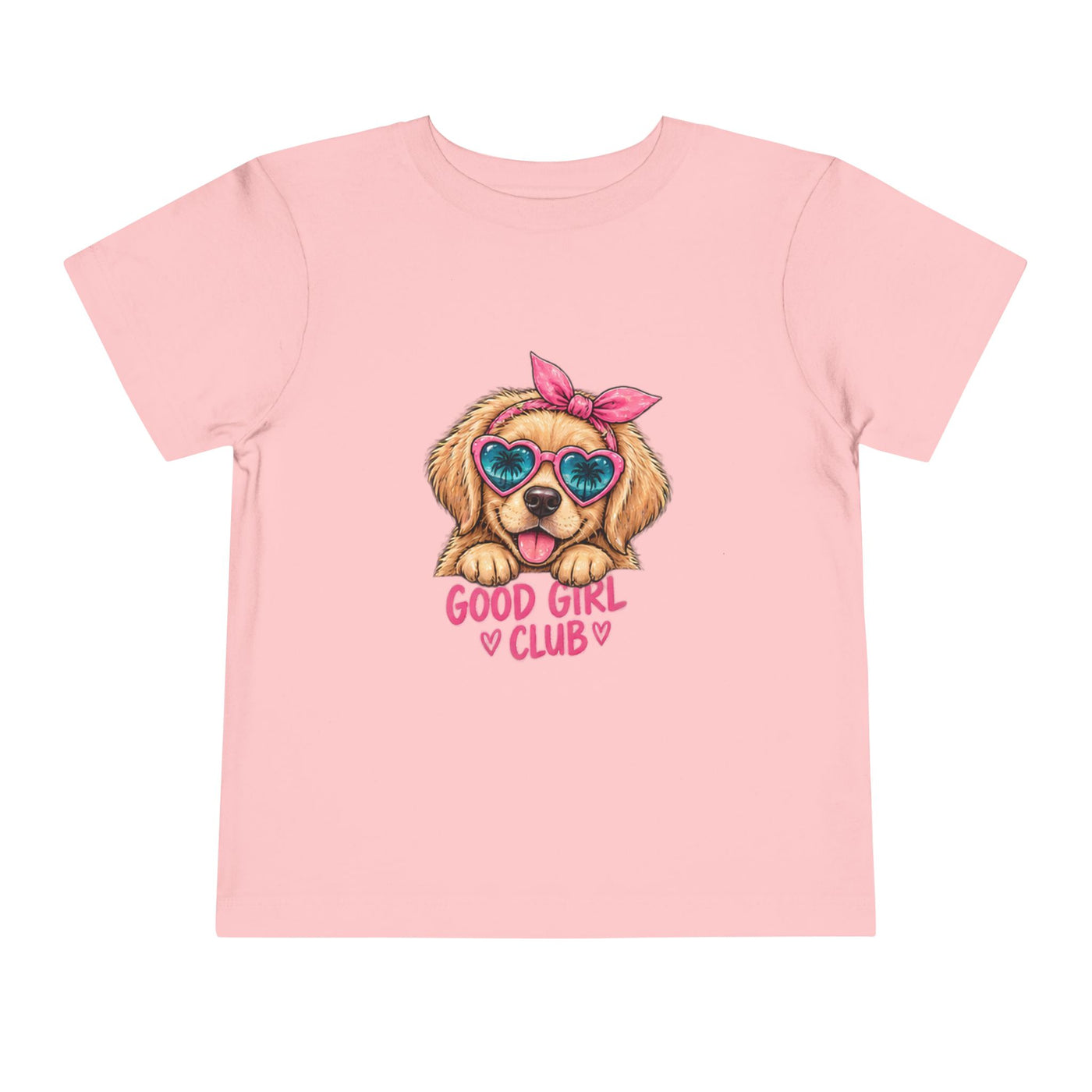 Toddler Tee — "Good Girl Club" Puppy Graphic Kids T‑Shirt