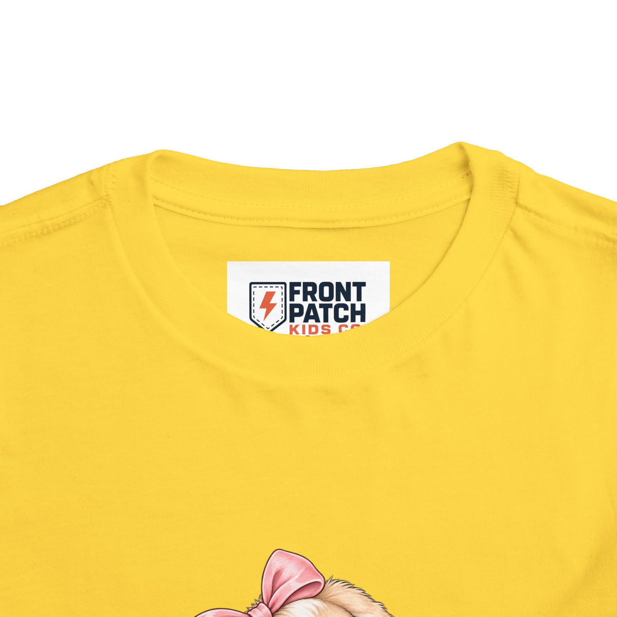 Toddler Tee — "Bunny Bloom" Cute Bunny with Flowers