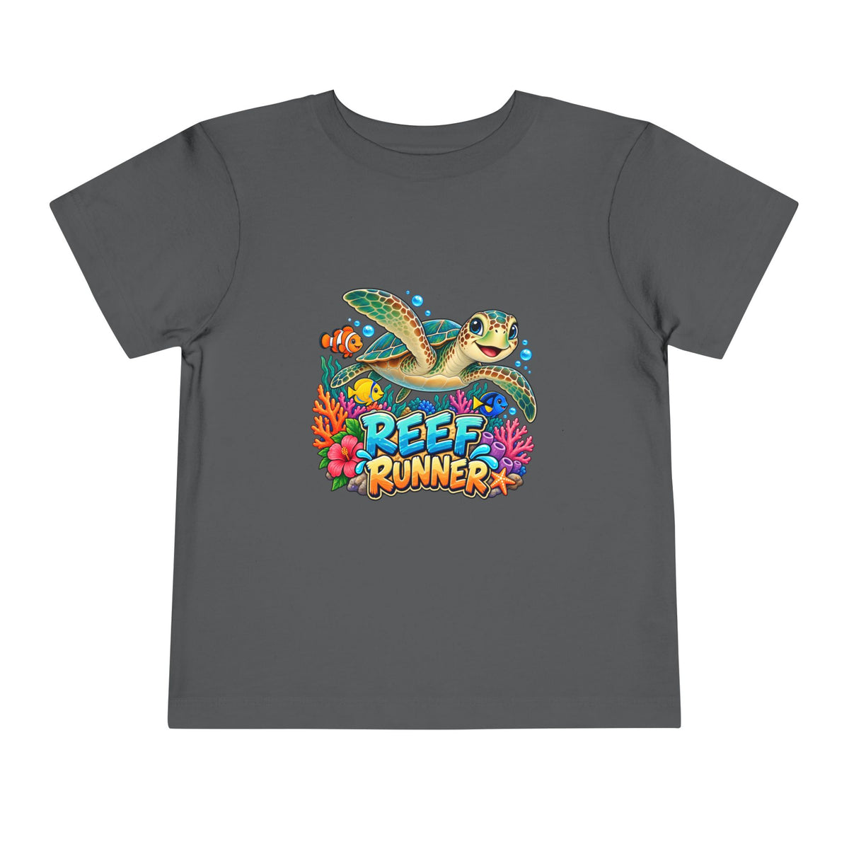 Reef Runner Toddler Tee — Sea Turtle Graphic Shirt for Kids