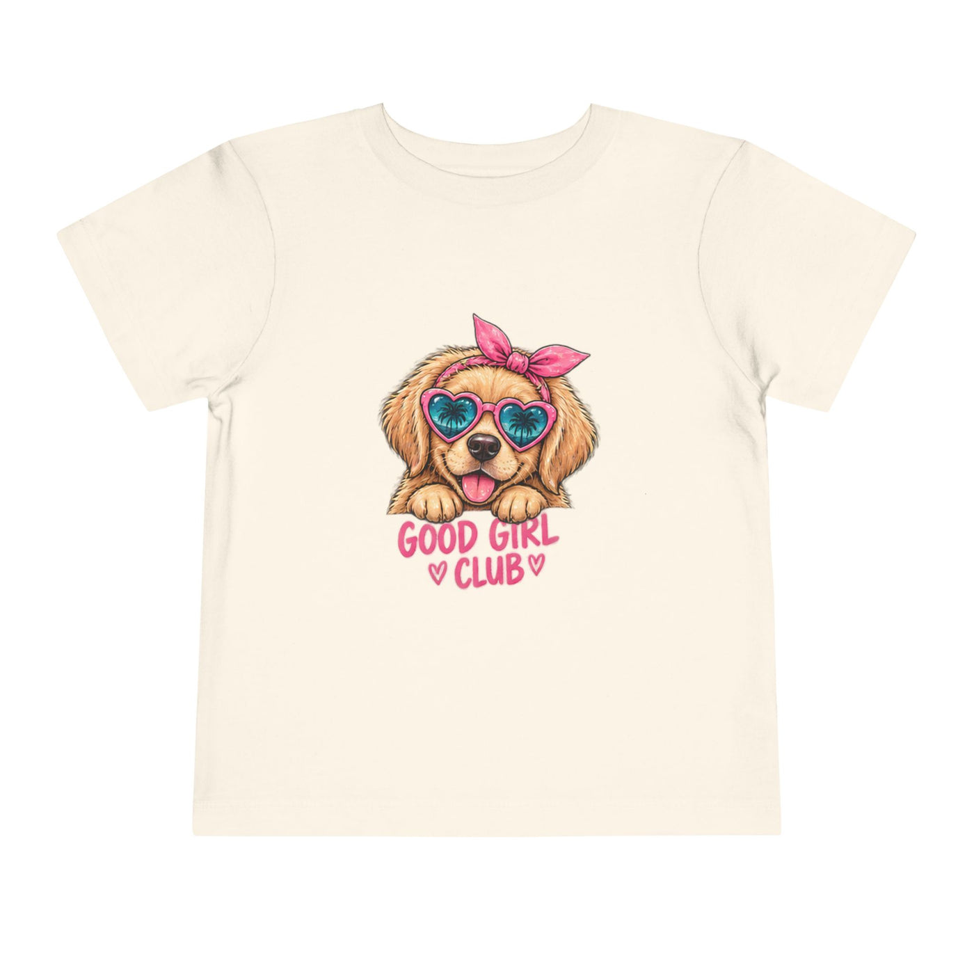 Toddler Tee — "Good Girl Club" Puppy Graphic Kids T‑Shirt