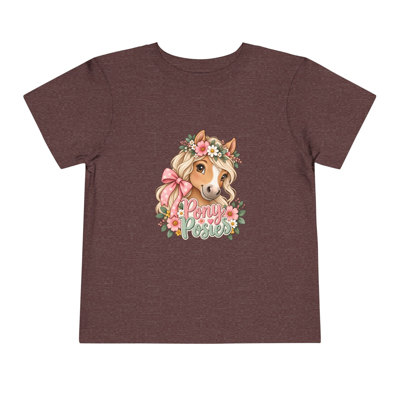 Toddler Tee — Floral Corgi "Pony Posse" Cute Dog Graphic