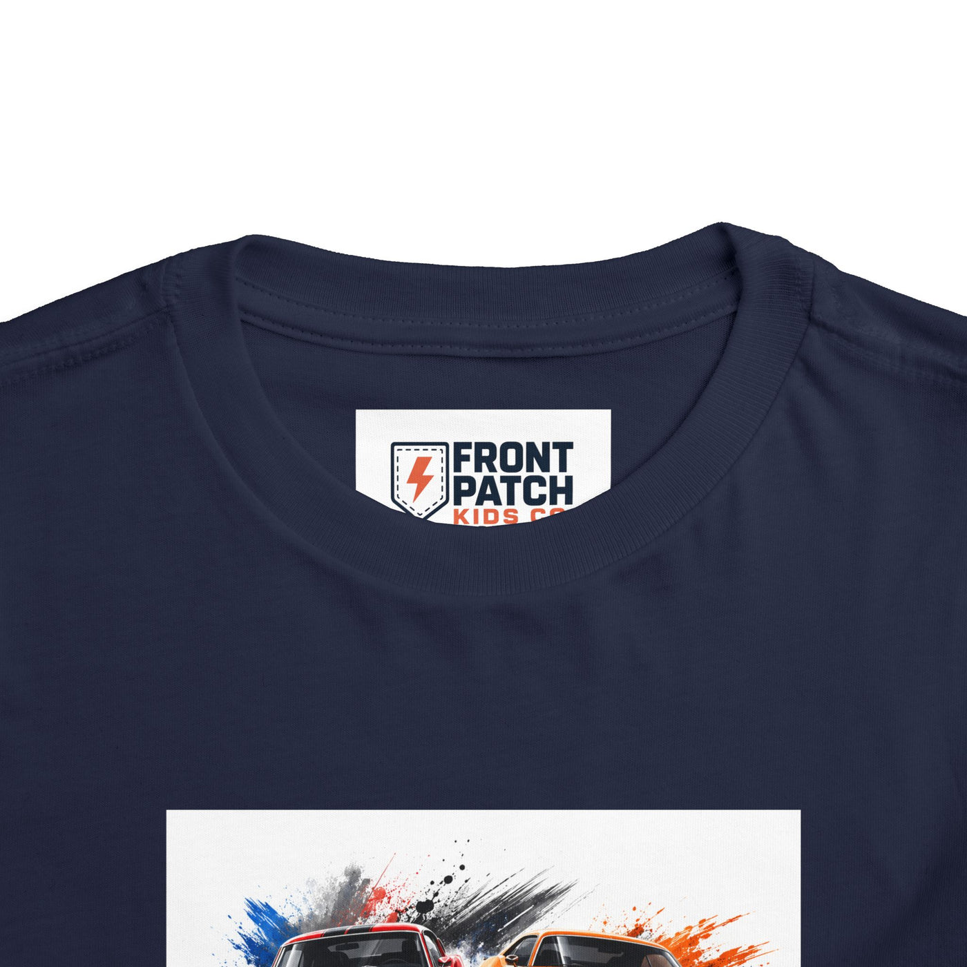 Toddler Tee — Classic Muscle Cars Race Graphic