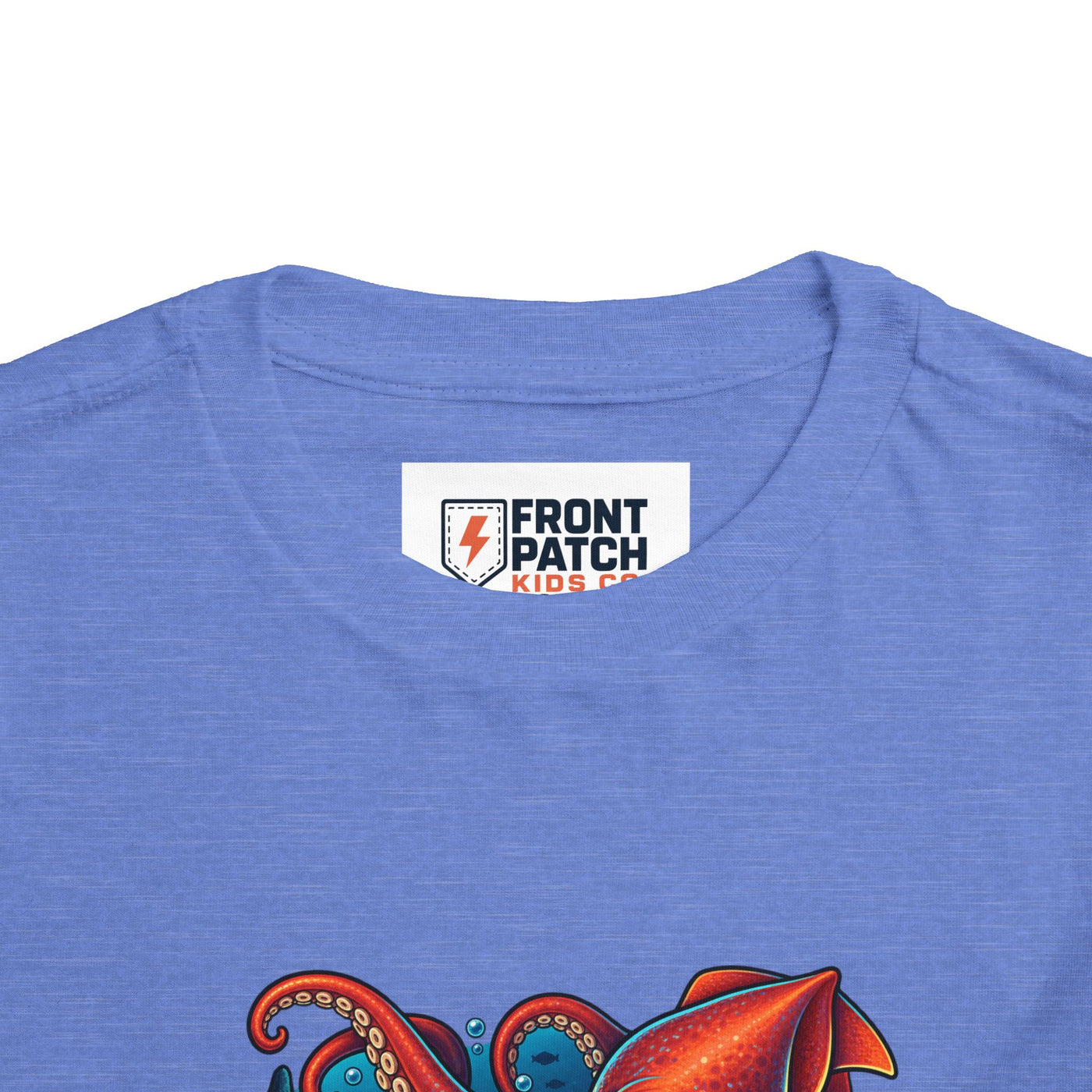 Toddler Tee — "Deep Sea Crew" Cute Squid Ocean Graphic Shirt