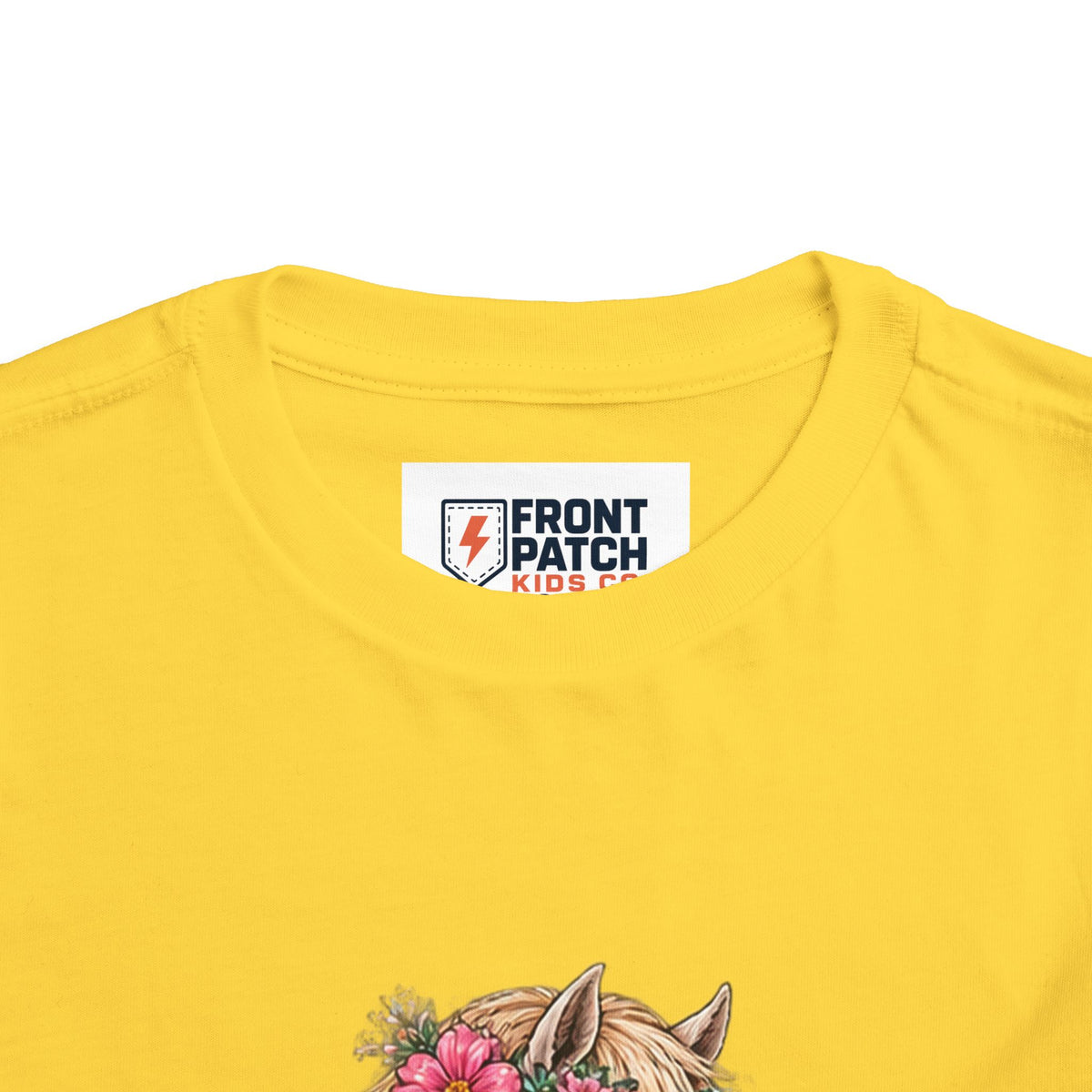 Toddler Tee — Floral Horse "Kind Hearts Bright Days" Cute Pony Shirt
