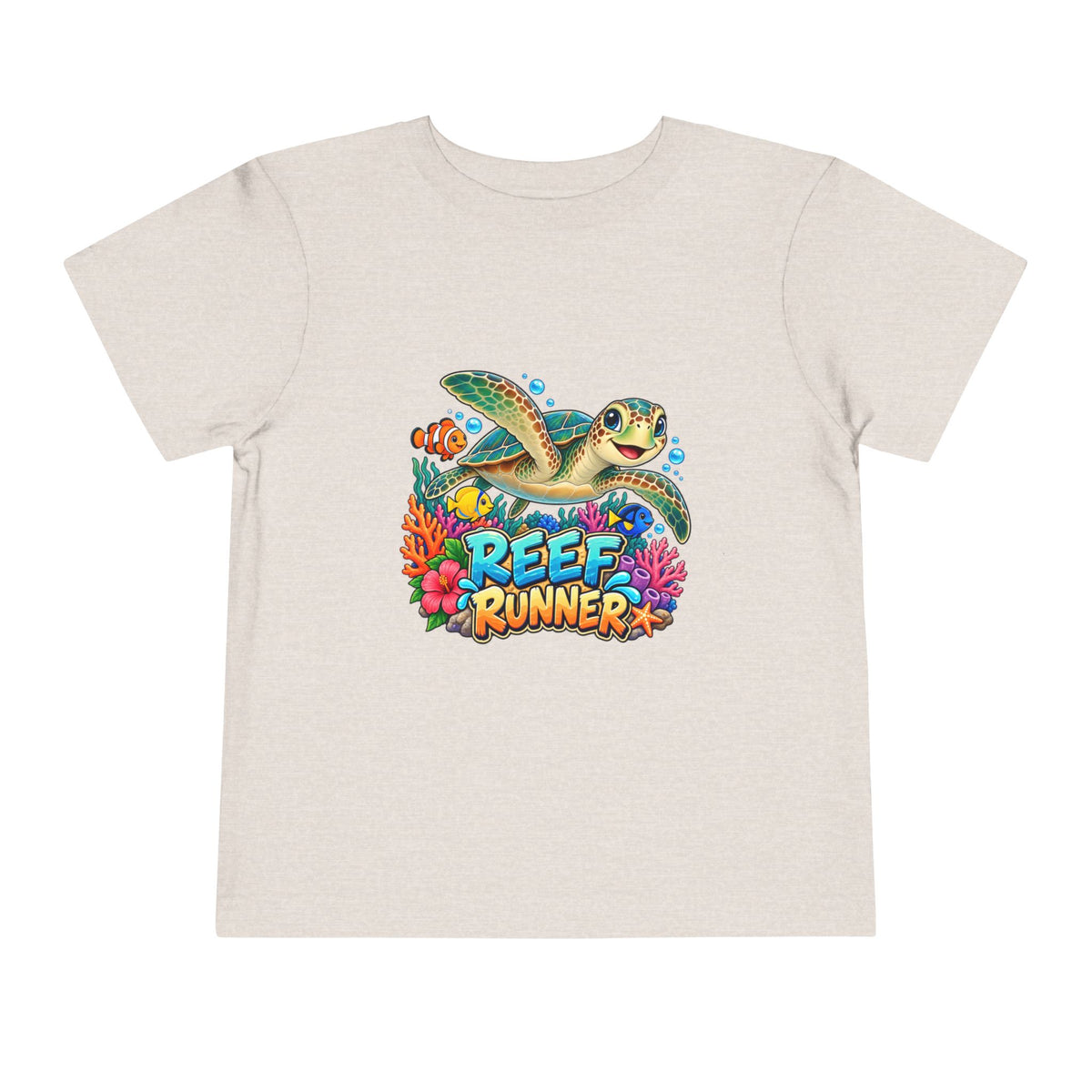 Reef Runner Toddler Tee — Sea Turtle Graphic Shirt for Kids