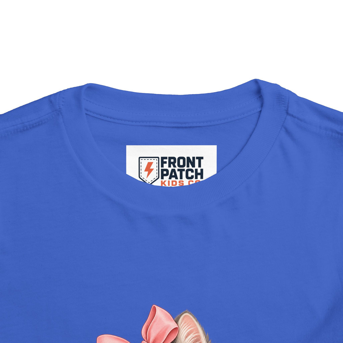 Toddler Tee — "Kitten Club" Cute Floral Bow Cat Shirt