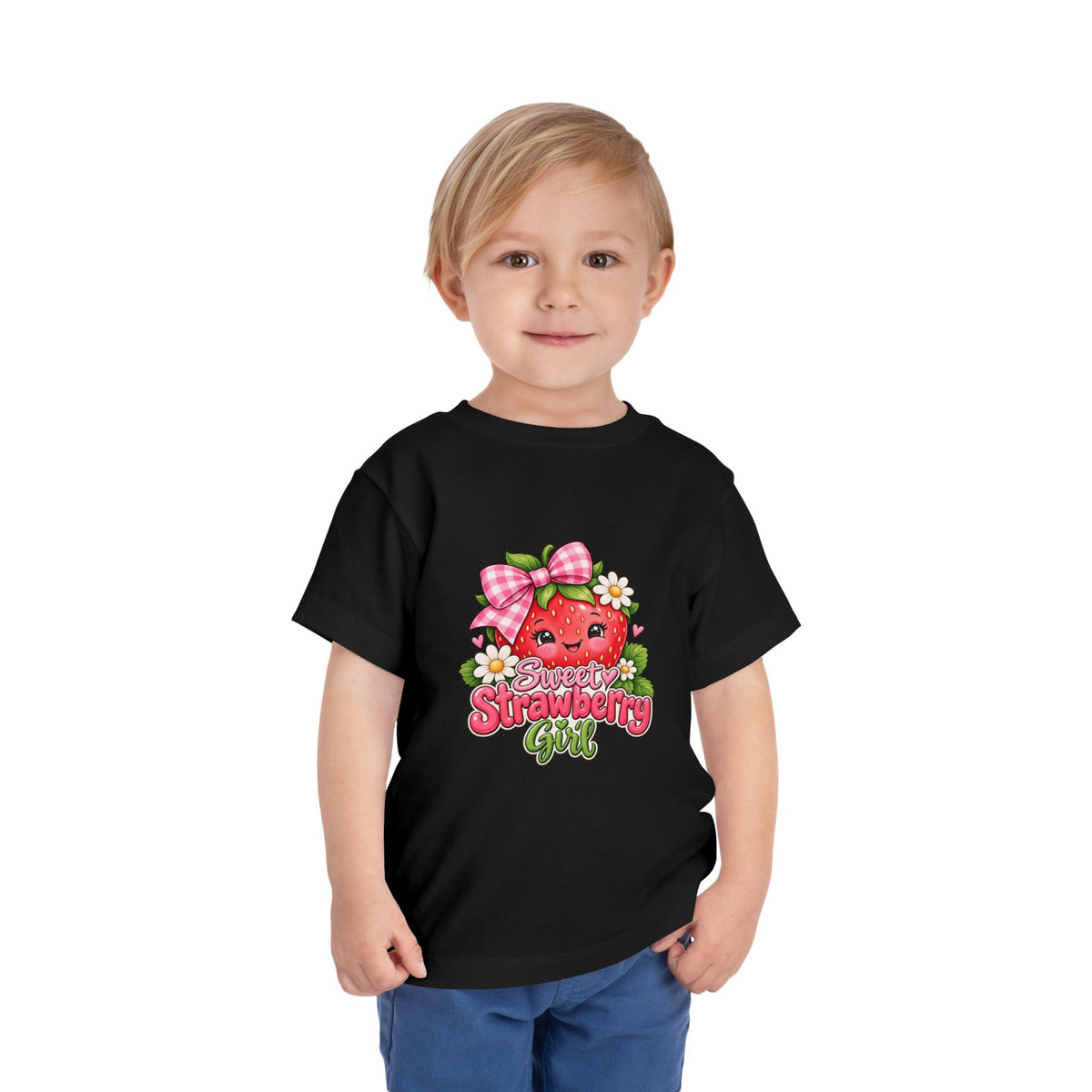 Sweet Strawberry Girl Toddler Tee